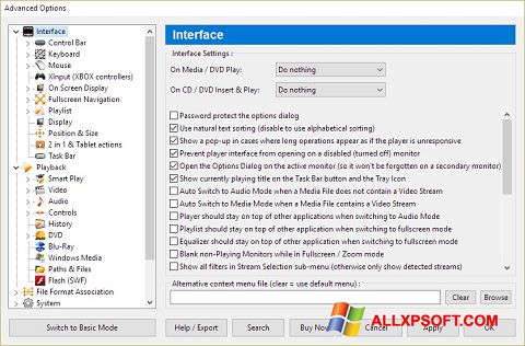 Screenshot Zoom Player para Windows XP