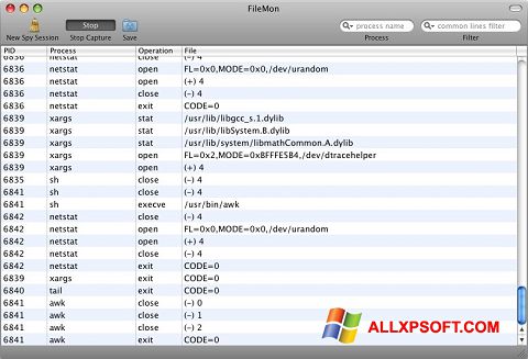 Screenshot FileMon para Windows XP