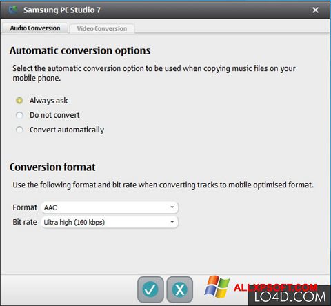 Screenshot Samsung PC Studio para Windows XP
