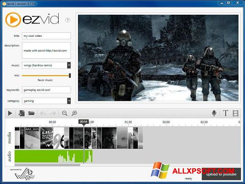 Screenshot Ezvid para Windows XP