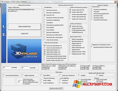 Screenshot 3D-Analyze para Windows XP