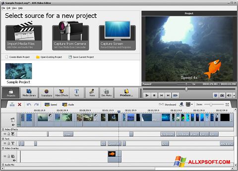 Screenshot AVS Video Editor para Windows XP