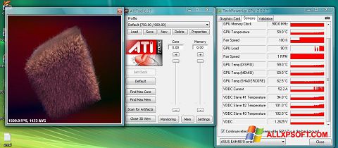 Screenshot ATITool para Windows XP
