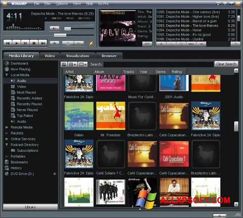 Screenshot Winamp para Windows XP