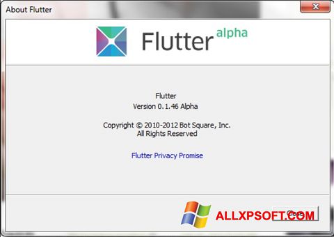 Screenshot Flutter para Windows XP