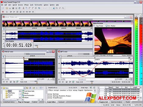 Screenshot Sound Forge para Windows XP