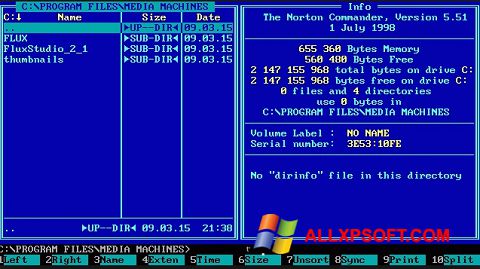 Screenshot Norton Commander para Windows XP