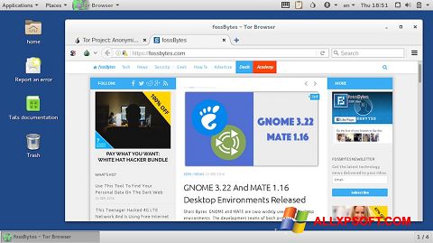 Screenshot Tor Browser para Windows XP