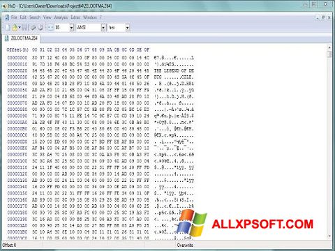 Screenshot HxD Hex Editor para Windows XP