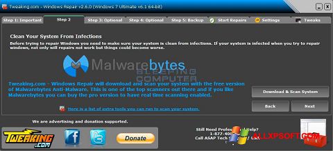 Screenshot Windows Repair para Windows XP