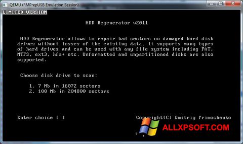 Screenshot HDD Regenerator para Windows XP