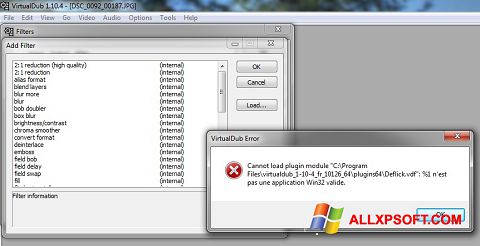 Screenshot VirtualDub para Windows XP