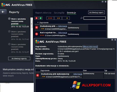 Screenshot AVG AntiVirus Free para Windows XP
