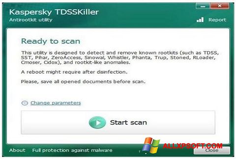 Screenshot Kaspersky TDSSKiller para Windows XP
