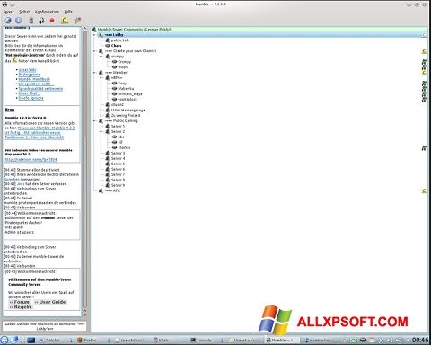 Screenshot Mumble para Windows XP