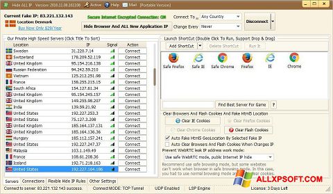 Screenshot Hide ALL IP para Windows XP
