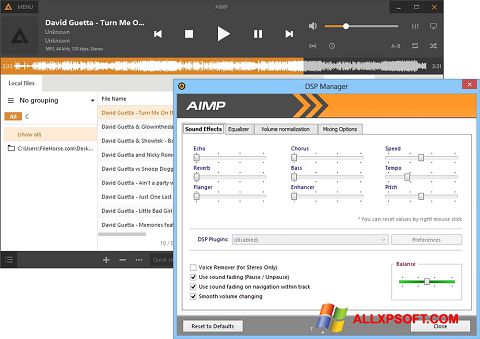 Screenshot AIMP para Windows XP