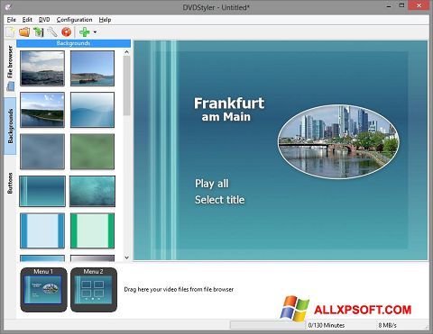Screenshot DVDStyler para Windows XP