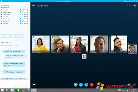 Screenshot Skype for Business para Windows XP