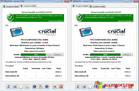 Screenshot SSDLife para Windows XP