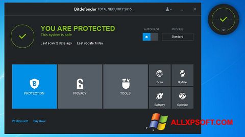 Screenshot Bitdefender para Windows XP