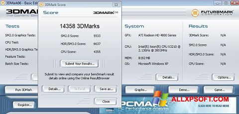 Screenshot 3DMark06 para Windows XP