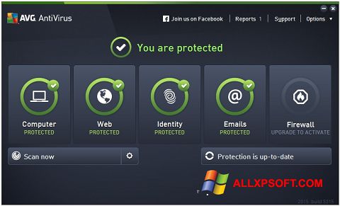 Screenshot AVG AntiVirus Pro para Windows XP