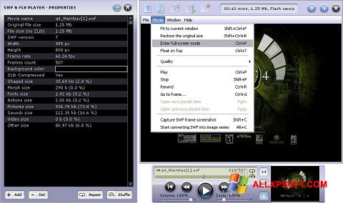 Screenshot FLV Player para Windows XP