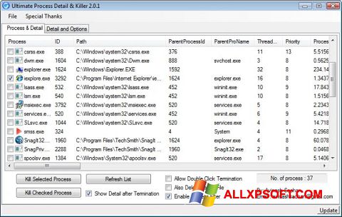 Screenshot Process Killer para Windows XP