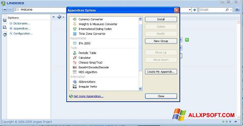 Screenshot Lingoes para Windows XP