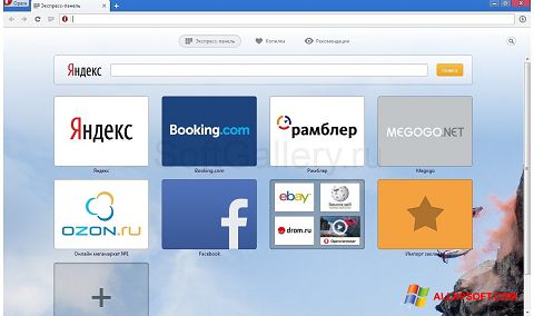 Screenshot Opera Next para Windows XP