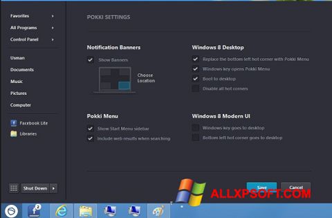 Screenshot Pokki para Windows XP