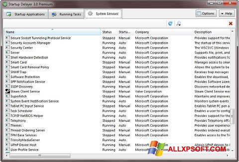 Screenshot Startup Delayer para Windows XP