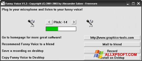 Screenshot Funny Voice para Windows XP