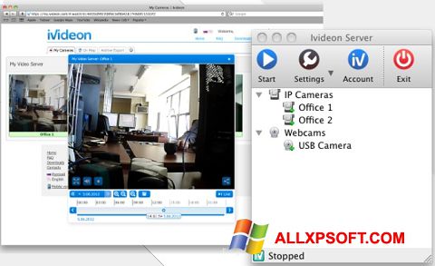 Screenshot Ivideon Server para Windows XP