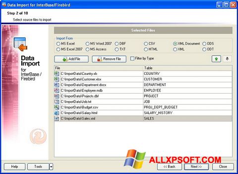 Screenshot Firebird para Windows XP