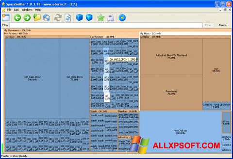 Screenshot SpaceSniffer para Windows XP