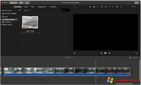 Screenshot iMovie para Windows XP