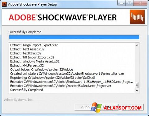 Screenshot Shockwave Player para Windows XP