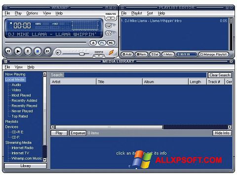 Screenshot Winamp Lite para Windows XP