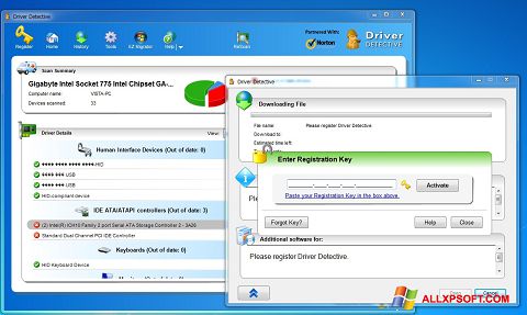 Screenshot Driver Detective para Windows XP