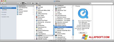 Screenshot QuickTime Pro para Windows XP
