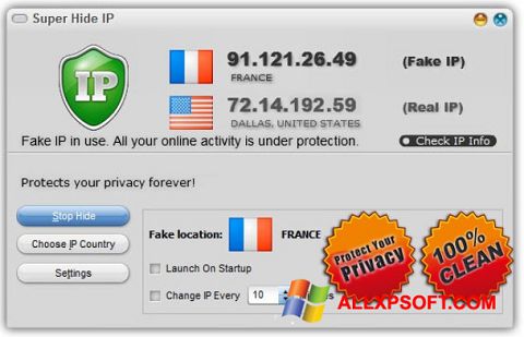 Screenshot Super Hide IP para Windows XP