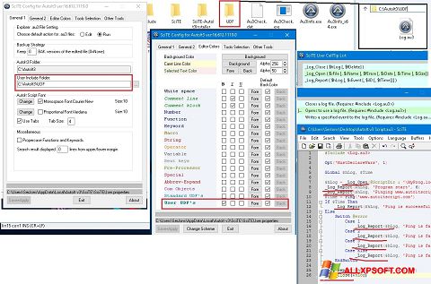 Screenshot SciTE para Windows XP