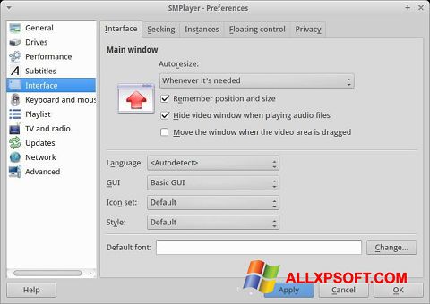 Screenshot SMPlayer para Windows XP