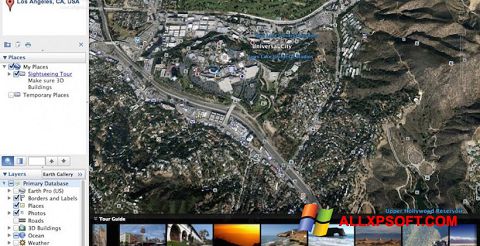 Screenshot Google Earth Pro para Windows XP