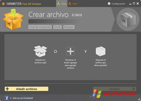 Screenshot Hamster Free ZIP Archiver para Windows XP