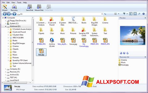 Screenshot Magic Photo Recovery para Windows XP