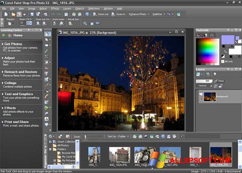 Screenshot PaintShop Pro para Windows XP