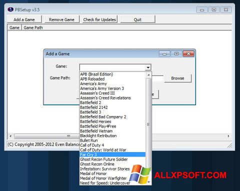 Screenshot PunkBuster para Windows XP